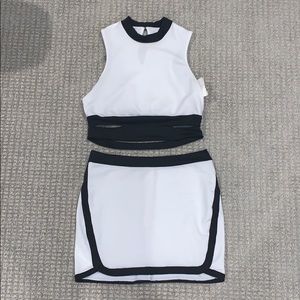2 piece White Dress